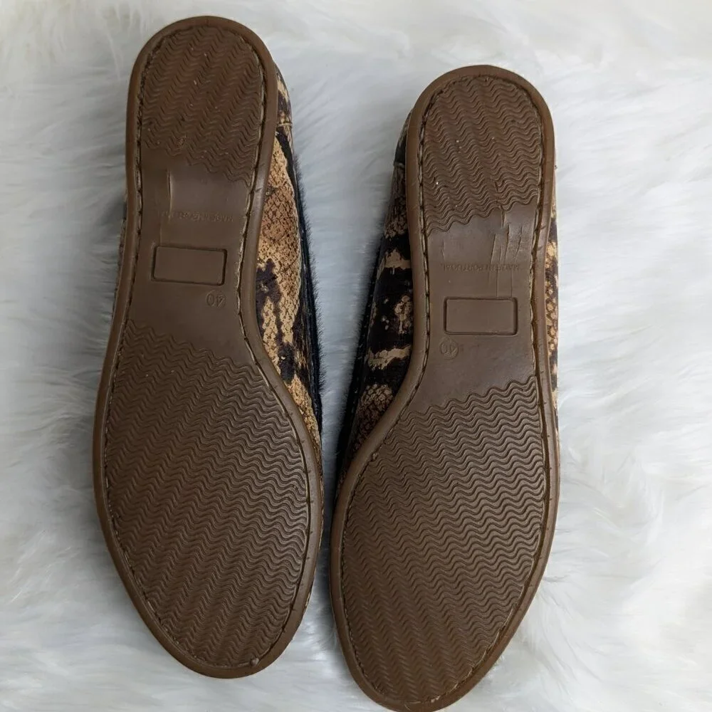 Queork Cork Snake print Faux Fur Loafers Queork Cork Snakeprint Faux Fur Loafers